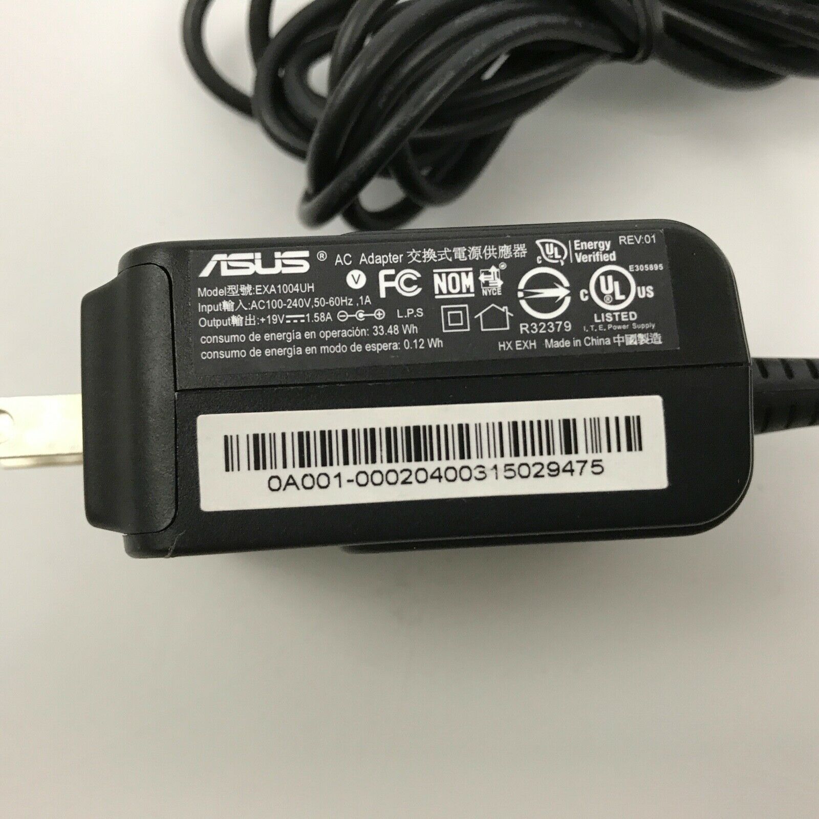 NEW ASUS EXA1004UH 19v 1.58a AC Power Adapter Cable Cord Power Supply